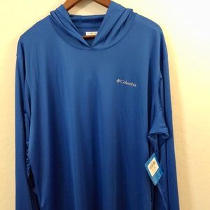 Columbia Omni Shade Sun Protection Blue Hoodie